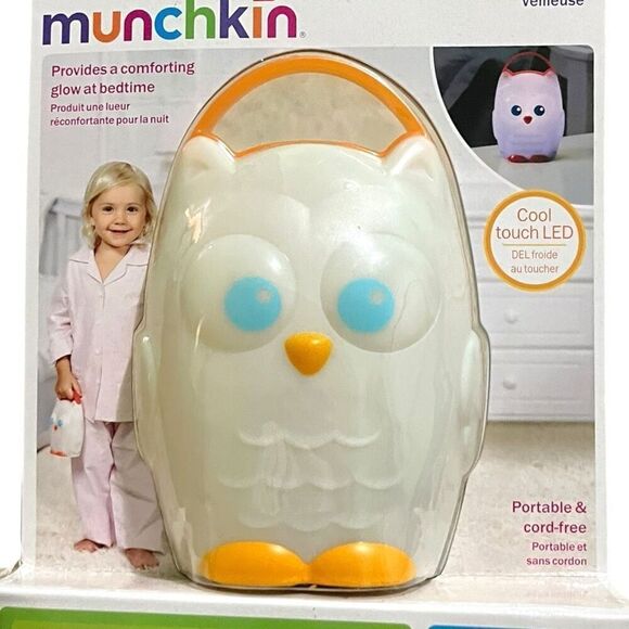 New Munchkin Light My Way Owl Nightlight Noise Music Kids Bedtime - Picture 3 of 4